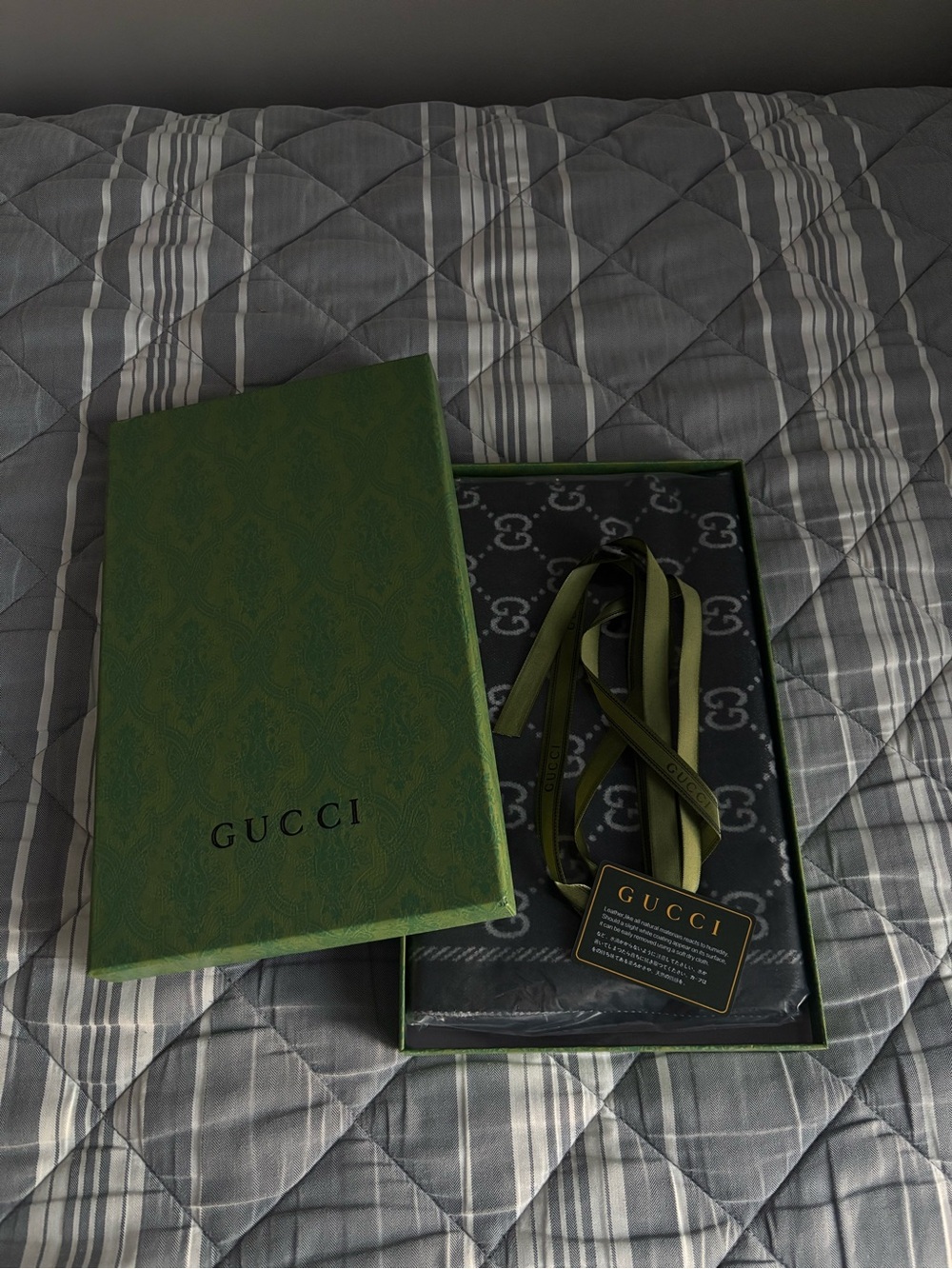 brand new black gucci scarf